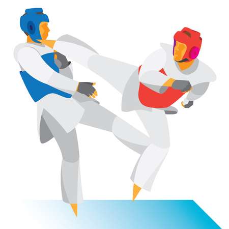 karate kids sparring